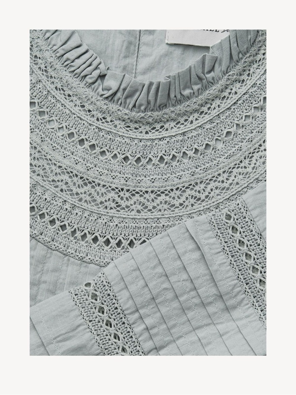 Skall Studio Bianco Blouse — Cloud Grey, Size 38, 100% Organic Cotton - Picture 3 of 8